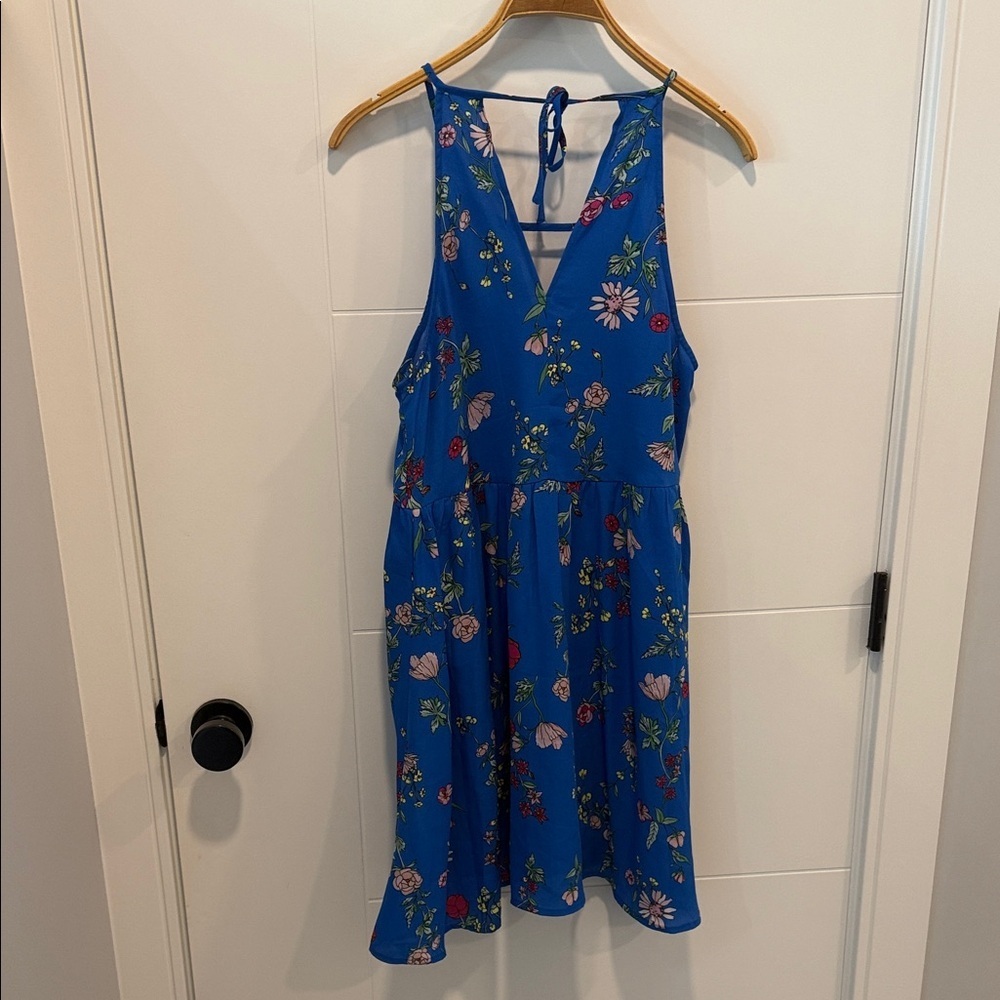 Jack by BB Dakota floral Blue Sleeveless Dress size small